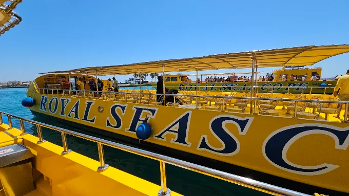 Amazing Royal Seascope Submarine with Snorkel in Hurghada