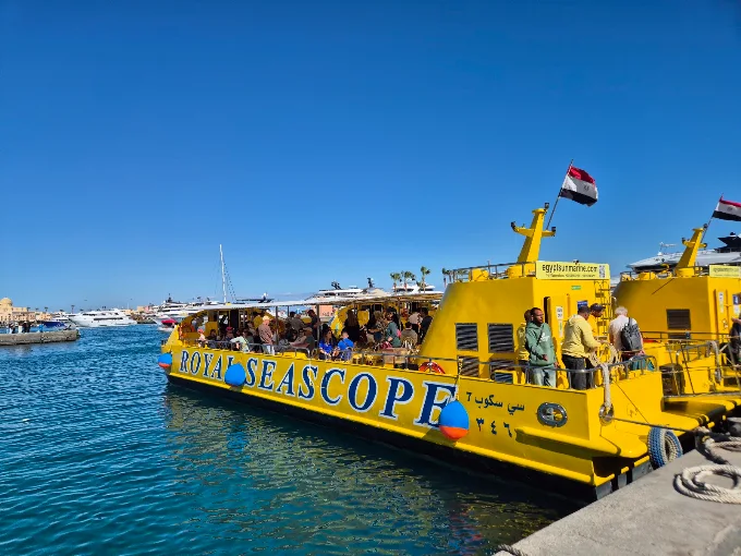 Amazing Royal Seascope Submarine with Snorkel in Hurghada